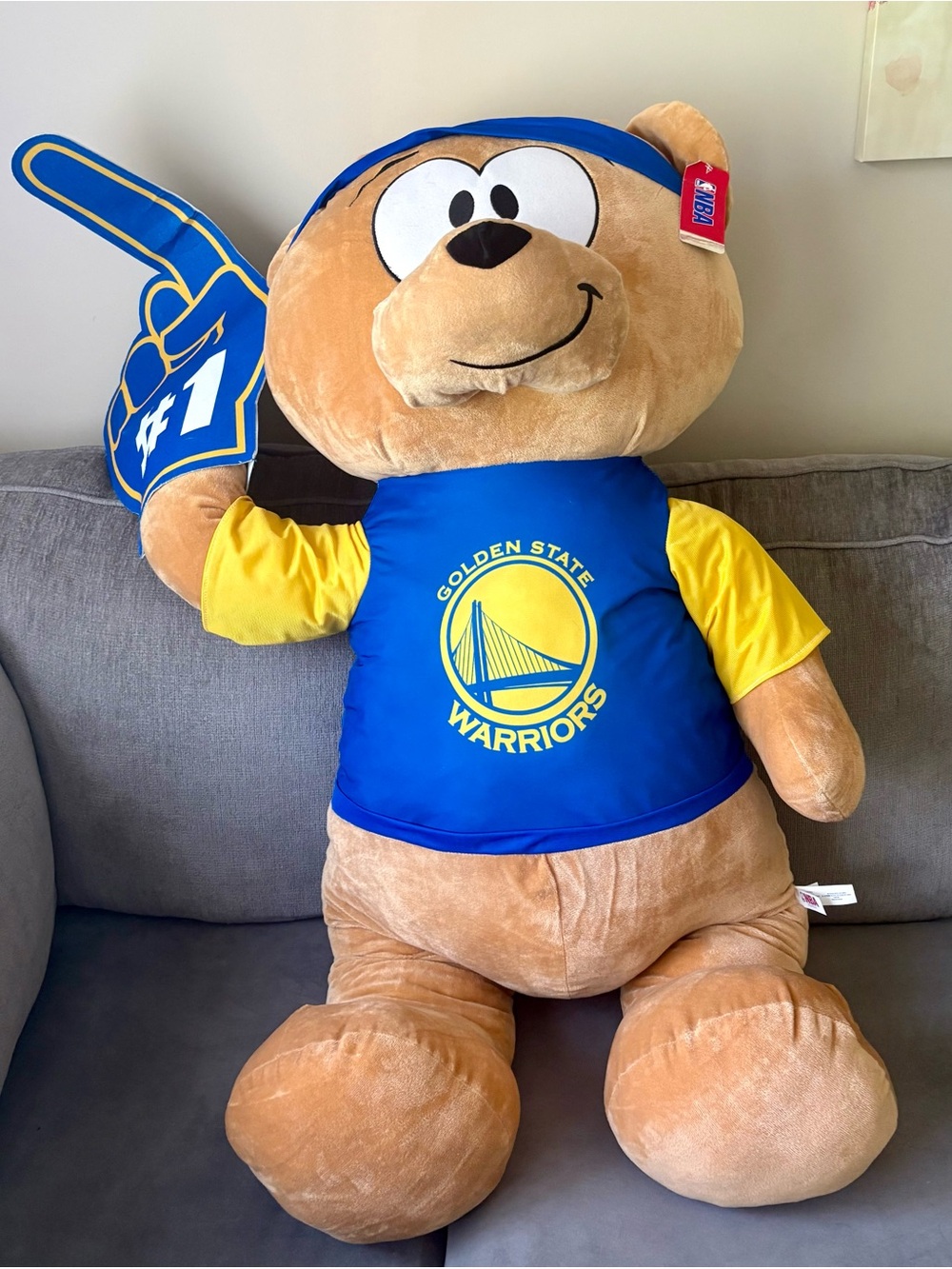 NBA Golden State Warriors Bear - New with tags 48 Inches Huge Big Steph Curry